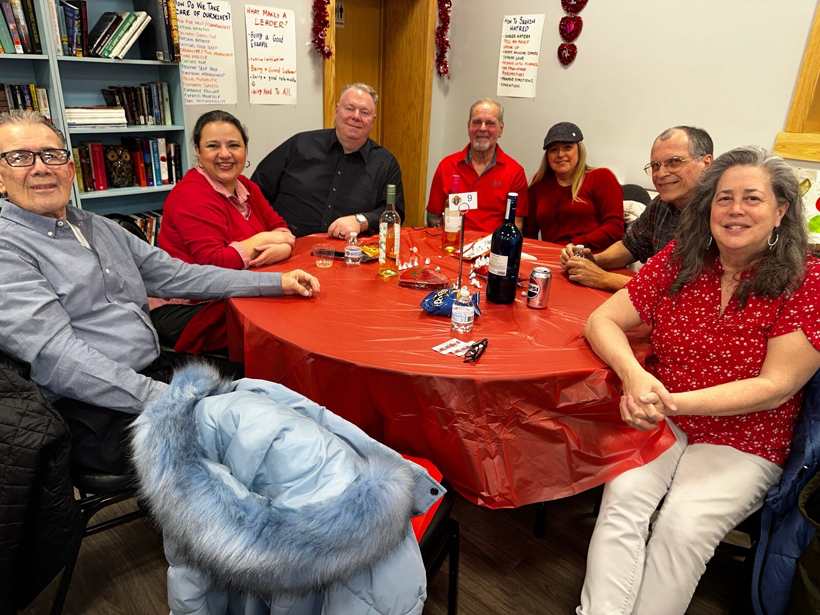 Fellowship moment at the Valentine’s Day dinner and dance