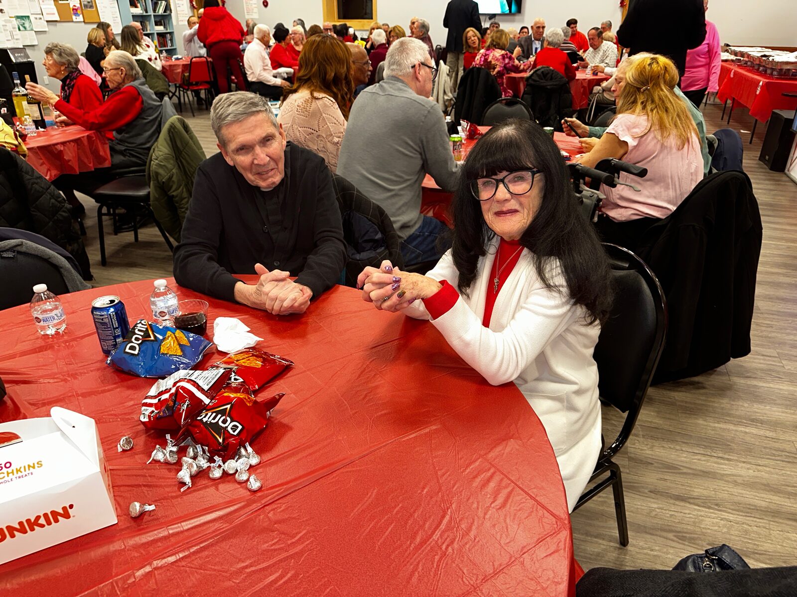 Decorated hall during the Valentine’s Day Dinner/Dance